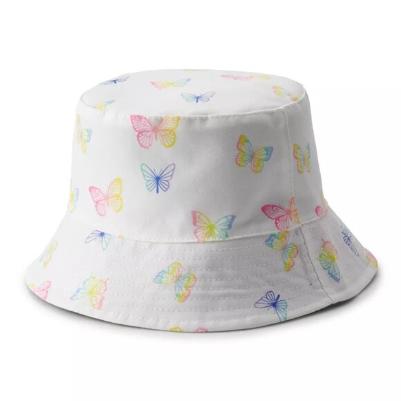 Capelli of New York Other - EUC Girls 4-16 Elli by Capelli Butterfly & Chambray Reversible Bucket Hat